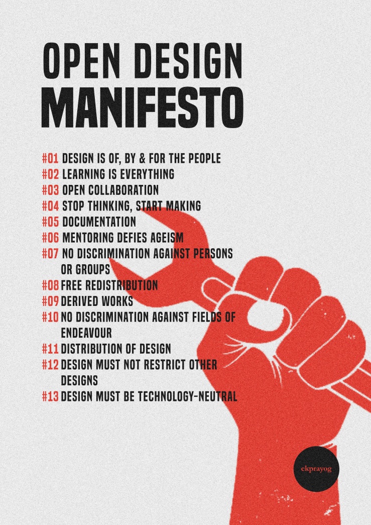 Open Design Manifesto Poster